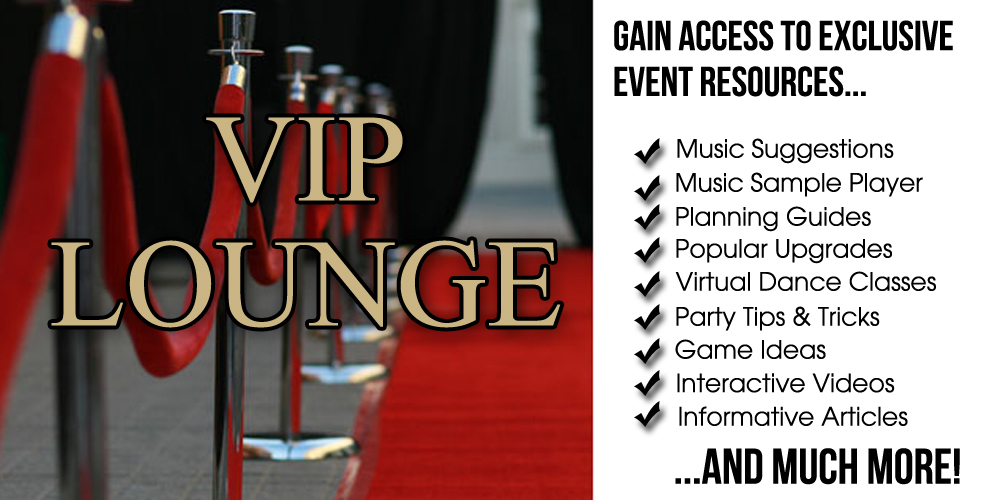 VIP Lounge - Event Planner and Coordinator - Wedding Planner Tools, Los Angeles Wedding Planner and DJ